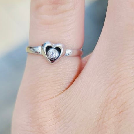 Mini Heart shape Ring for Pinky Finger