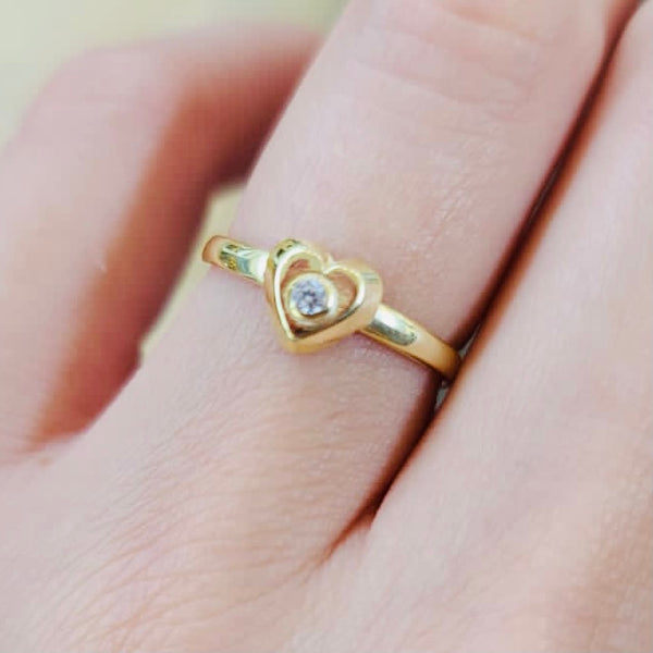 Mini Heart shape Ring for Pinky Finger