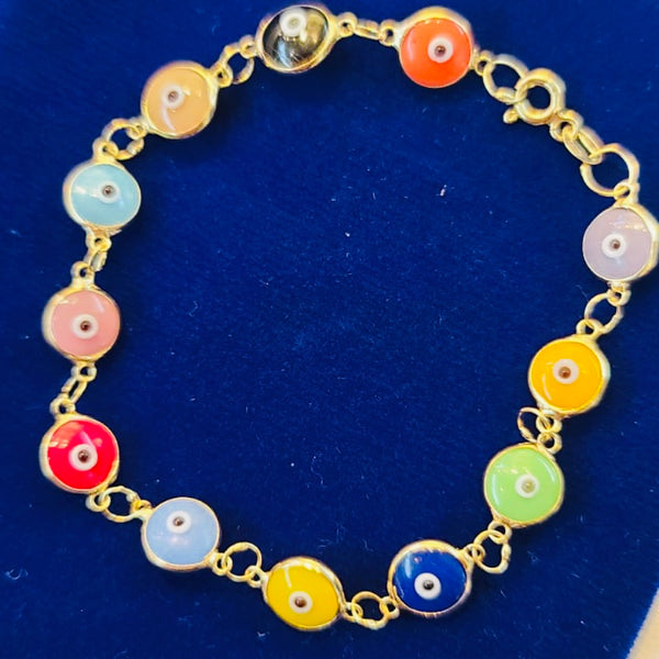 Multicolor Evil Eye Bracelet Colorful