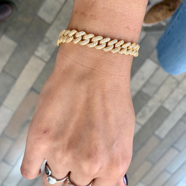 Men’s Women's Classic Cuban Link Chain Bracelet – 925 Sterling Silver