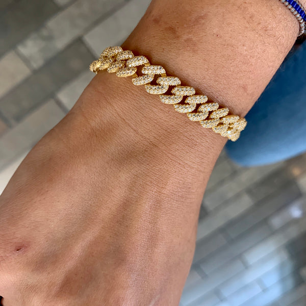 Men’s Women's Classic Cuban Link Chain Bracelet – 925 Sterling Silver