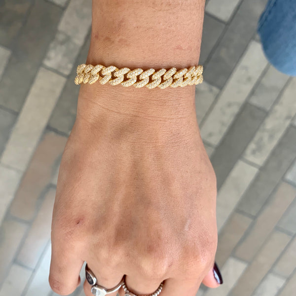 Men’s Women's Classic Cuban Link Chain Bracelet – 925 Sterling Silver