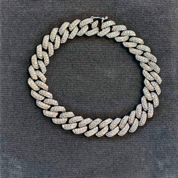 Men’s Women's Classic Cuban Link Chain Bracelet – 925 Sterling Silver