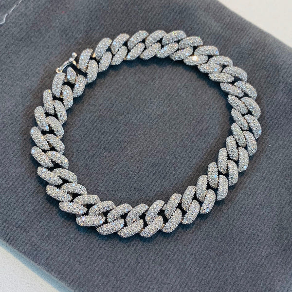 Men’s Women's Classic Cuban Link Chain Bracelet – 925 Sterling Silver