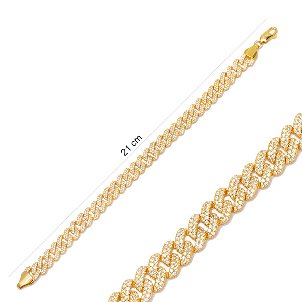 Men’s Women's Classic Cuban Link Chain Bracelet – 925 Sterling Silver