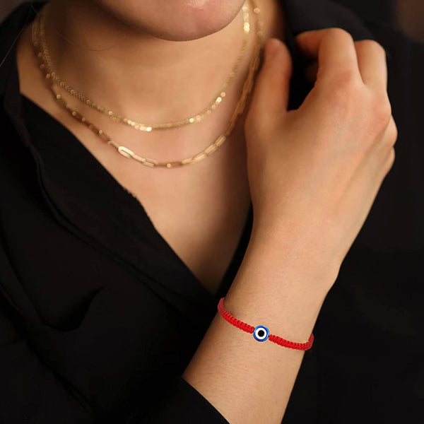 Evil Eye Braided Adjustable Wowen Bracelet