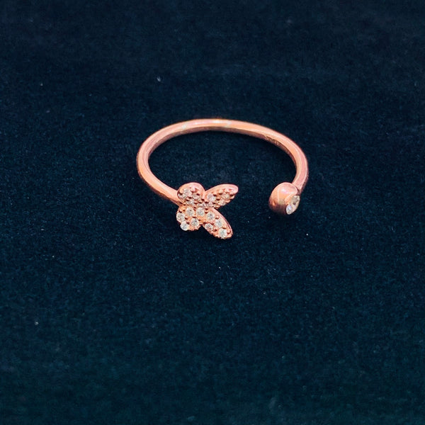 Butterfly Delicate Ring 925 Sterling Silver Adjustable