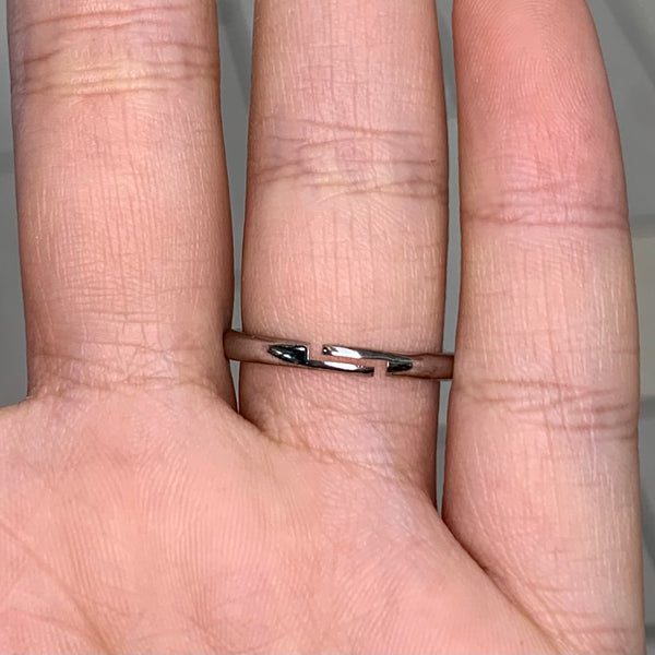 3D Heart Sterling Silver Ring