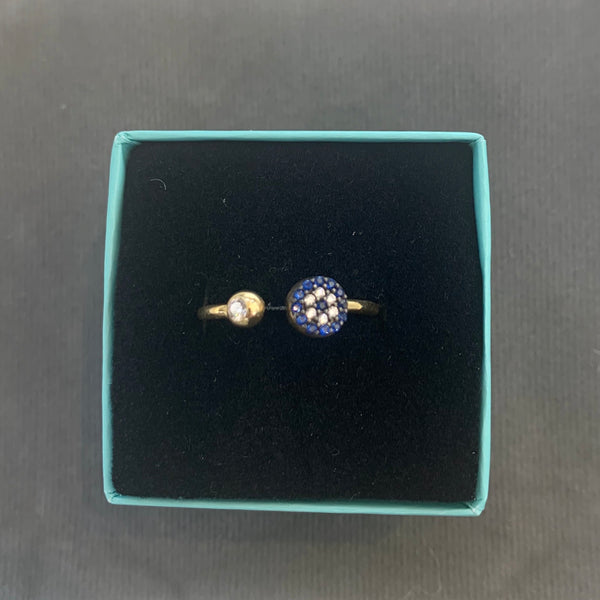 Evil Eye Ring Adjustable