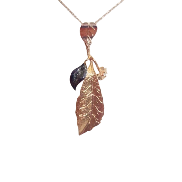Leaf Necklace Rose Golf