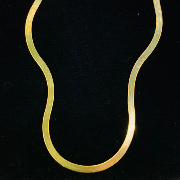 Herringbone Snake Chain Sterling Silver Necklace