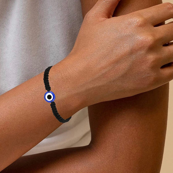 Evil Eye Braided Adjustable Wowen Bracelet