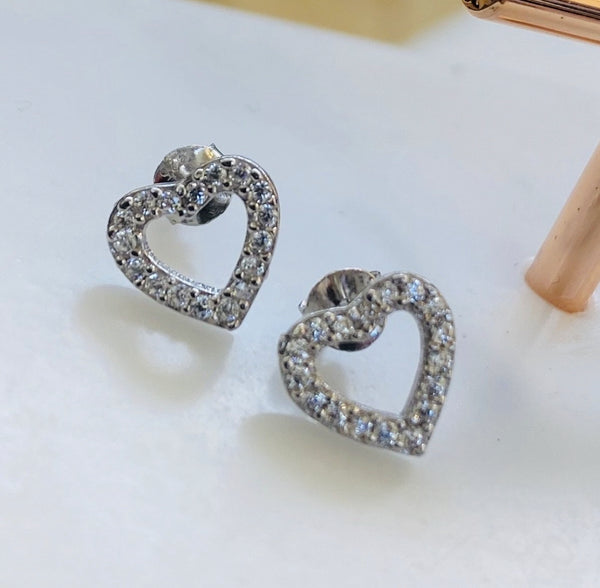 Tiny Heart Stud Earrings