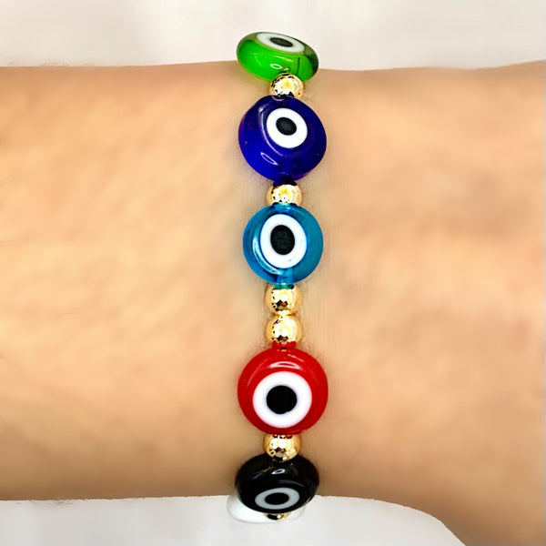 Multicolor Evil Eye Adjustable Protection Bracelet Red String Bracelet