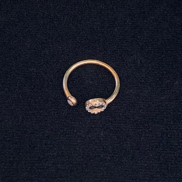 Mini Circular Infinity Sterling Silver Ring