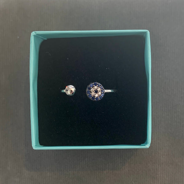 Evil Eye Ring Adjustable
