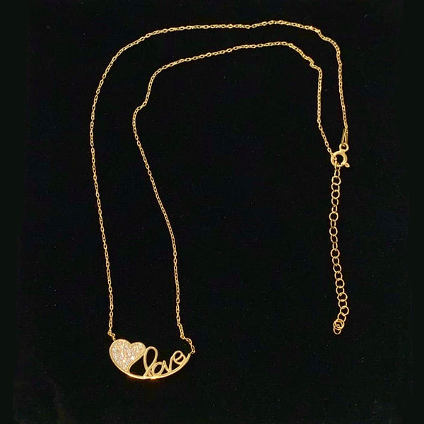 LOVE Heart Sterling Silver Necklace