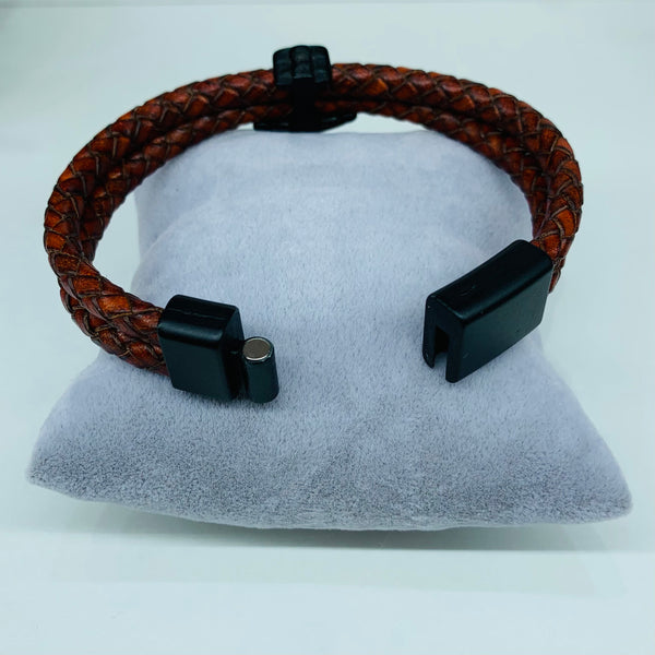 Anchor Leather Men Bracelet