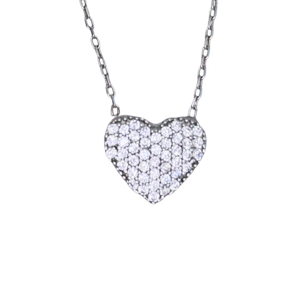 Single Small Heart Sterling Silver Necklace