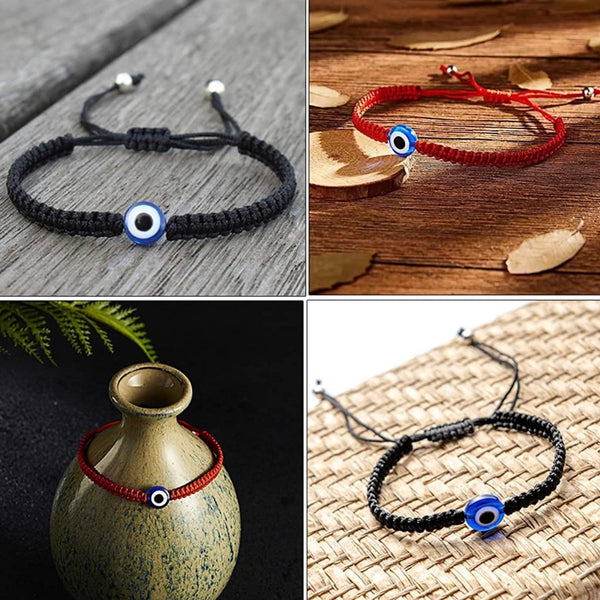 Evil Eye Braided Adjustable Wowen Bracelet