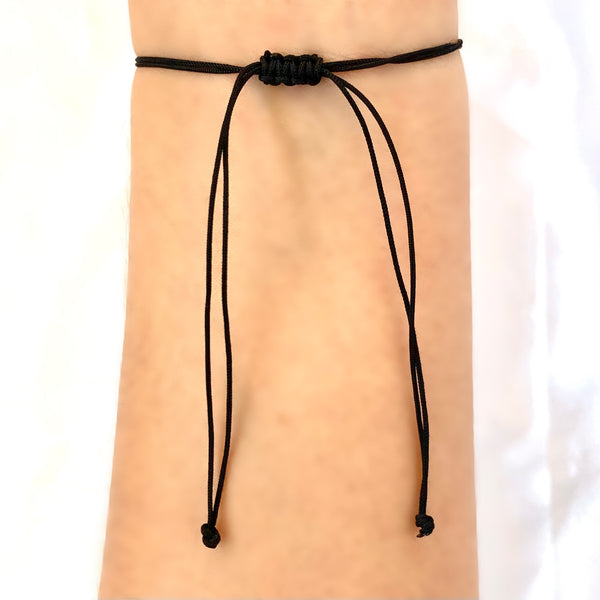 Mini Evil Eye Adjustable String Bracelet Red and Black String Evil Eye