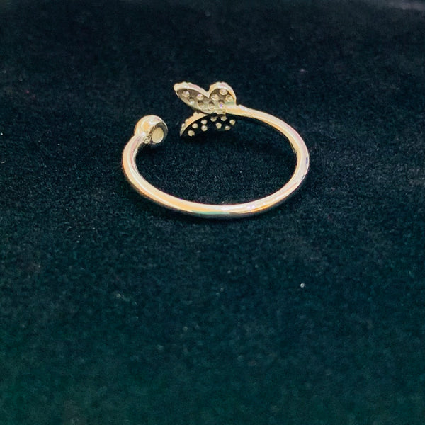 Butterfly Delicate Ring 925 Sterling Silver Adjustable