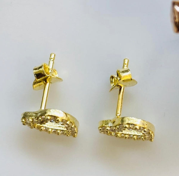 Tiny Heart Stud Earrings