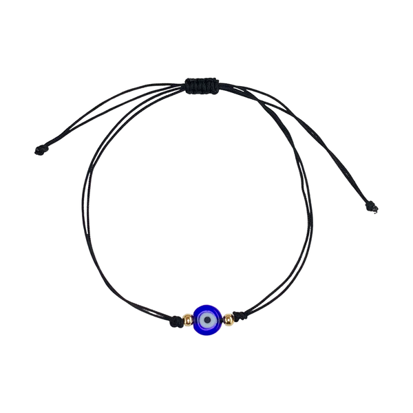 Mini Evil Eye Adjustable String Bracelet Red and Black String Evil Eye