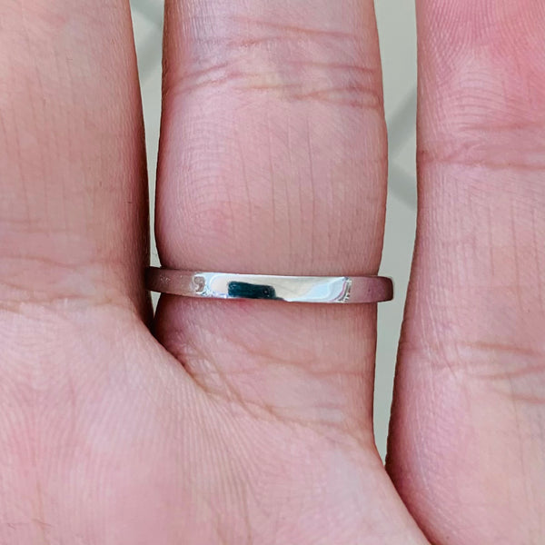 Super Shiny Heart Shape Sterling Silver Ring