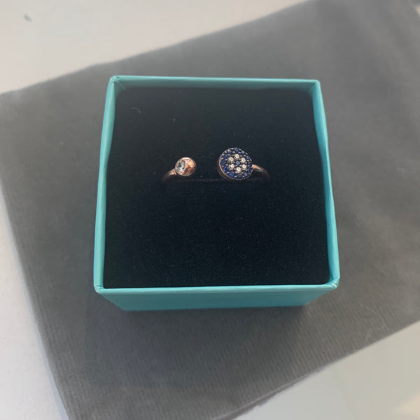 Evil Eye Ring Adjustable