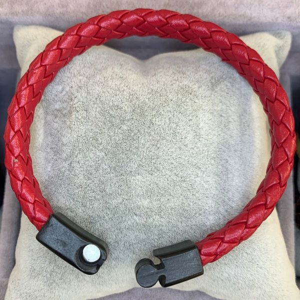 Red Leather Bracelet