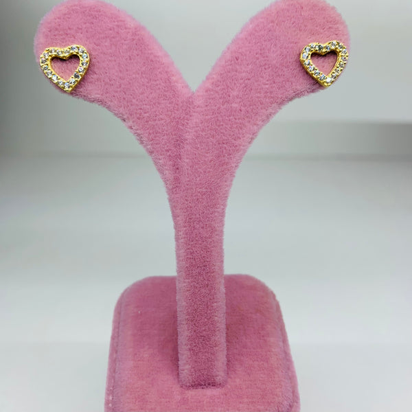 Tiny Heart Stud Earrings