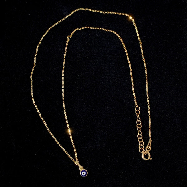 Small Evil Eye Pendant Necklace for Protection