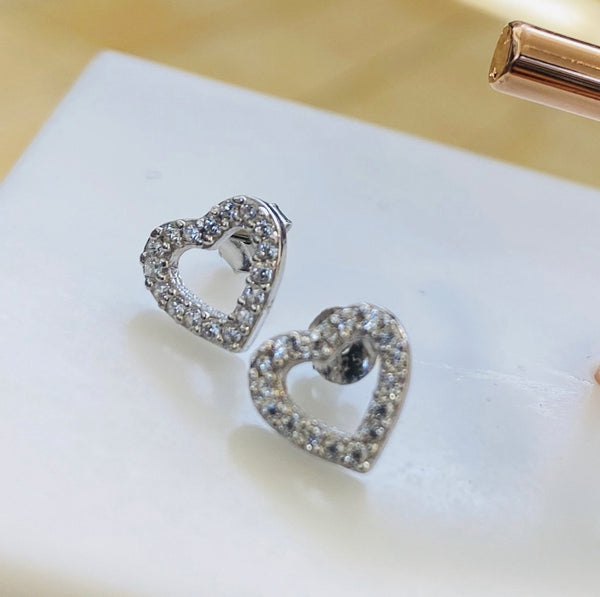 Tiny Heart Stud Earrings