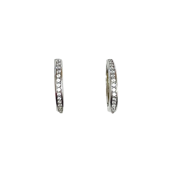 Medium Sterling Silver Hoops Earrings