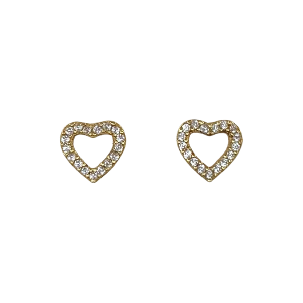 Tiny Heart Stud Earrings