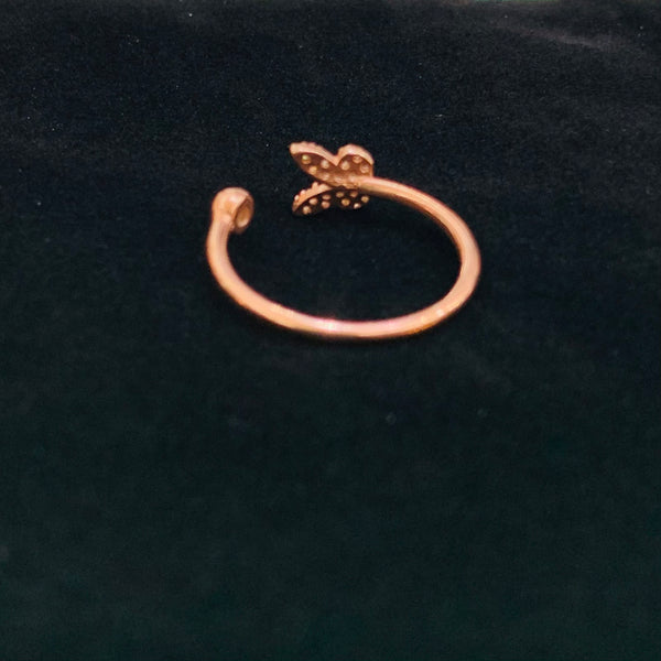 Butterfly Delicate Ring 925 Sterling Silver Adjustable