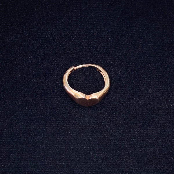 Rose Gold Heart Sterling Silver Ring
