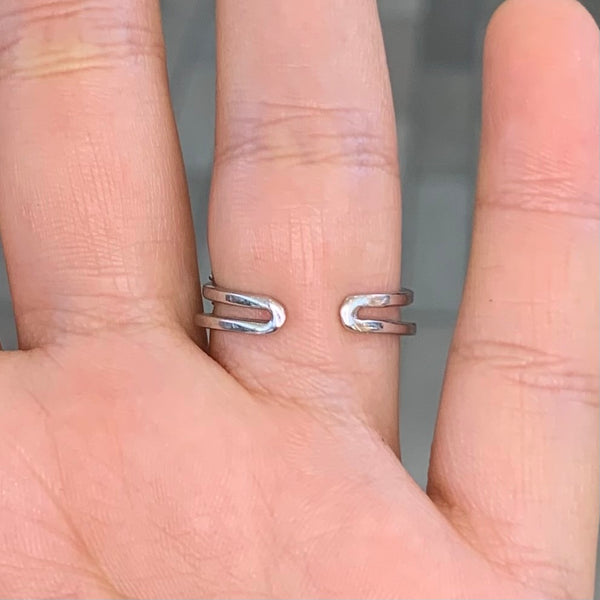 Infinity Evil Eye Sterling Silver Ring