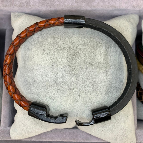 Half and Half Leather Bracelet