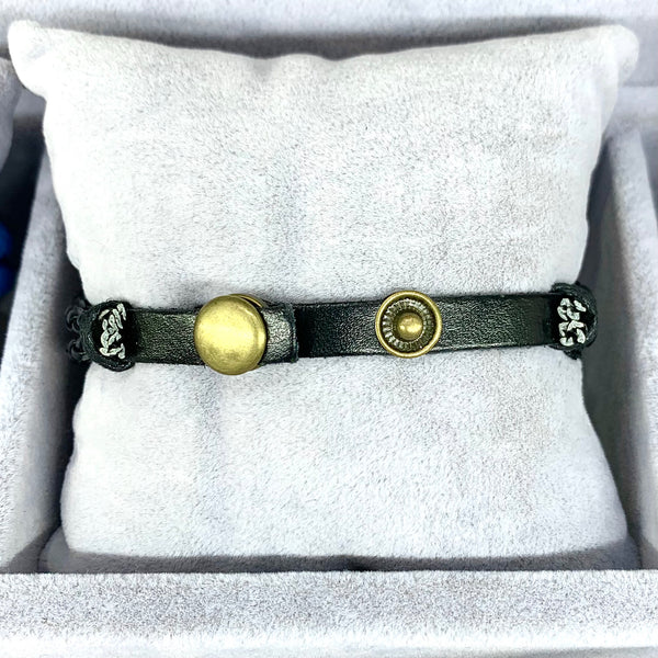 Evil Eye Leather Men Bracelet