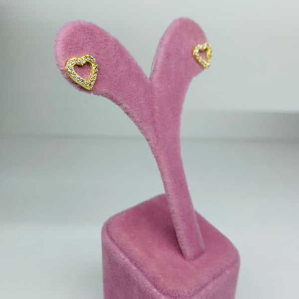 Tiny Heart Stud Earrings