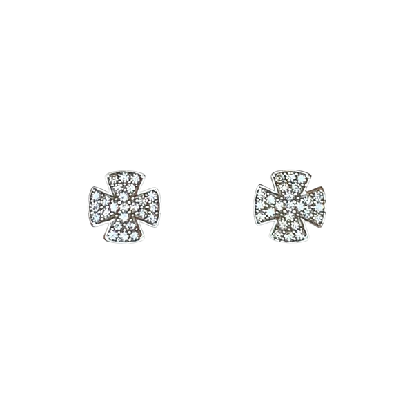 Stylish Shiny Sterling Silver Earrings