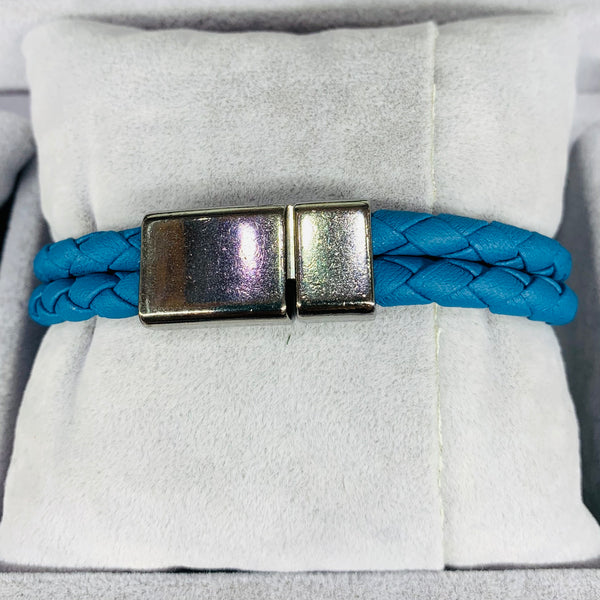 Casual Double Braid Leather Men Bracelet