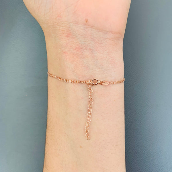 Dainty Hamsa Crystal Bracelet