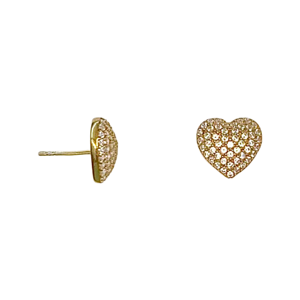 Lovely Heart Shape Stud Earrings