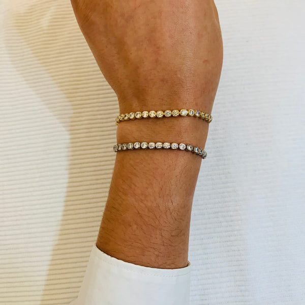 Simple Casual Sterling Silver Bracelet