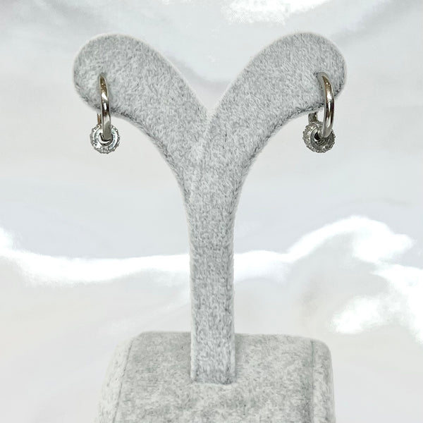 Stylish Huggie Hoops Sterling Silver Earrings