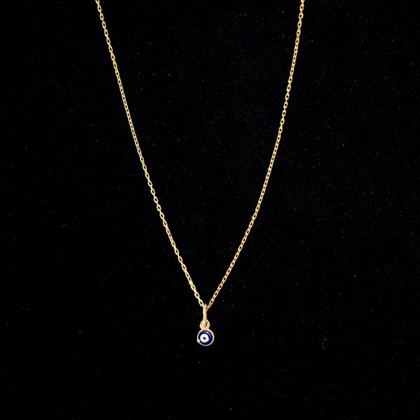 Small Evil Eye Pendant Necklace for Protection