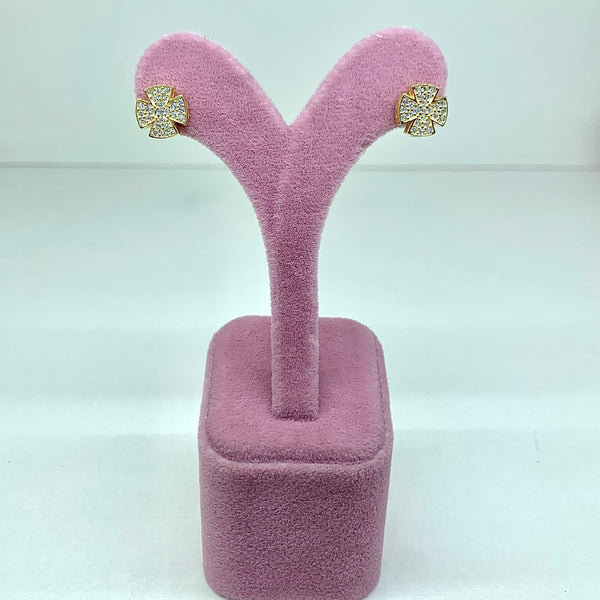 Stylish Shiny Sterling Silver Earrings